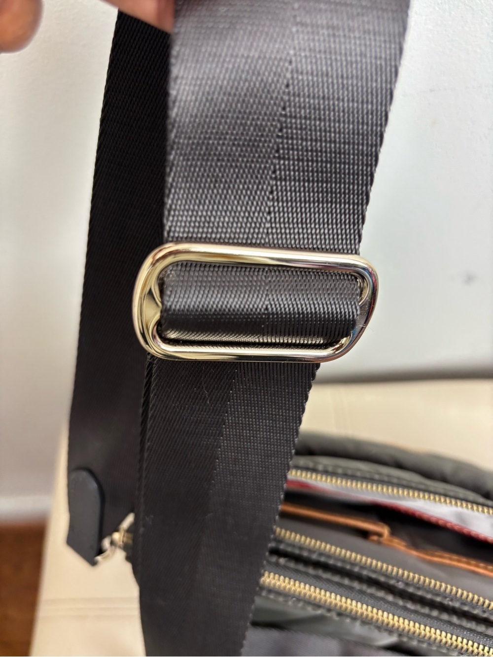 MZ Wallace Madison Quilted Nylon Crossbody Bag In Olive Green - Picture 11 of 12